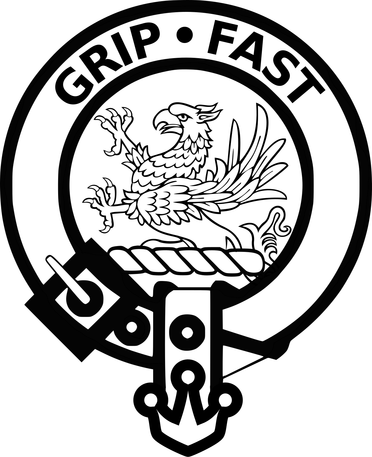 Crest badge of Clan Leslie
