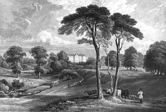 Leslie House, engraving of 1836