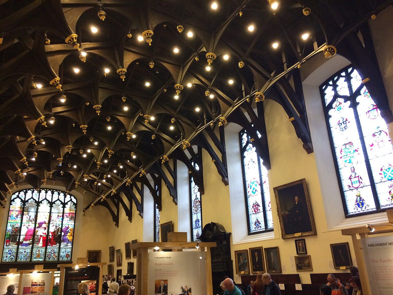 Parliament Hall, Edinburgh, with its hammerbeam roof